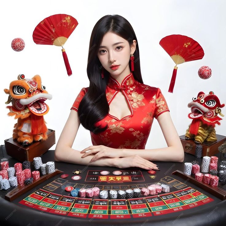 Ilustrasi Permainan Baccarat Online di Meja Kasino Virtual